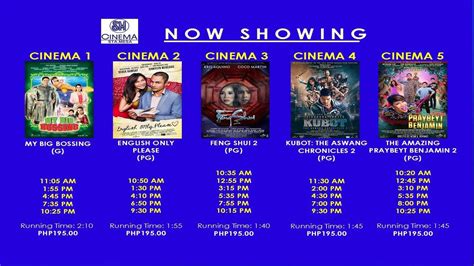 cinema schedule sm aura